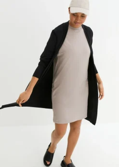 bonprix bonprix Chaqueta de punto de suave mezcla de viscosa Negro Clearance