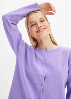bonprix bonprix Chaqueta de punto fino Lila suave Best