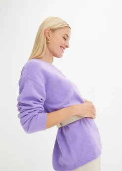 bonprix bonprix Chaqueta de punto fino Lila suave Best