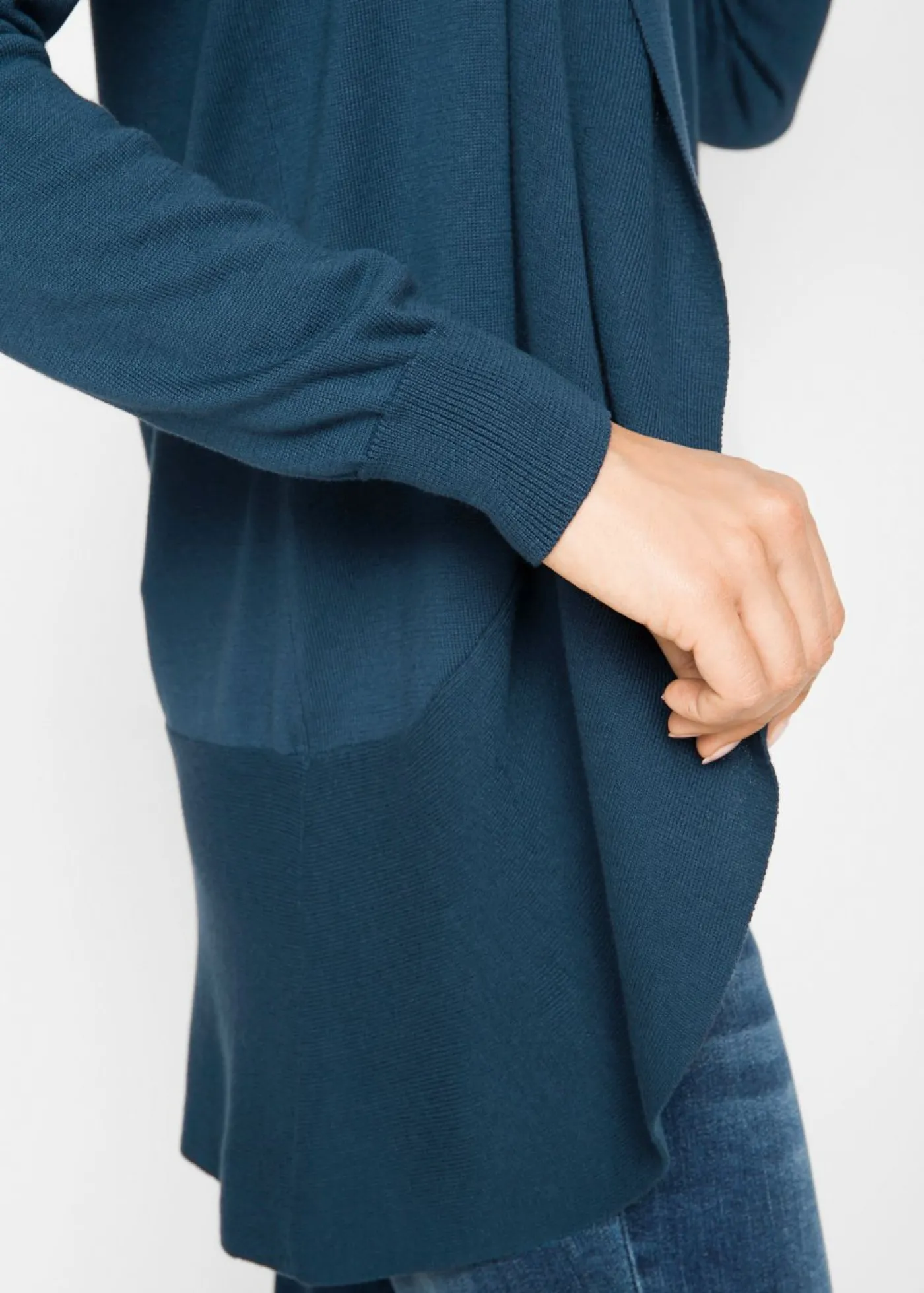 bonprix bonprix Chaqueta de punto fino Azul oscuro Clearance