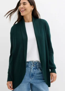 bonprix bonprix Chaqueta de punto fino Verde intenso Best