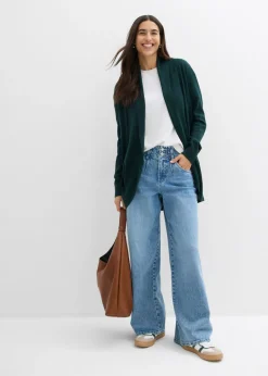 bonprix bonprix Chaqueta de punto fino Verde intenso Best