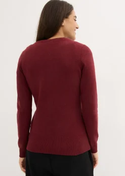 bonprix bonprix Chaqueta de punto fino con algodón reciclado Baya New