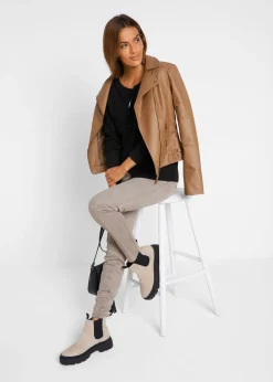 bonprix bonprix Chaqueta de punto fino con algodón reciclado Negro Hot
