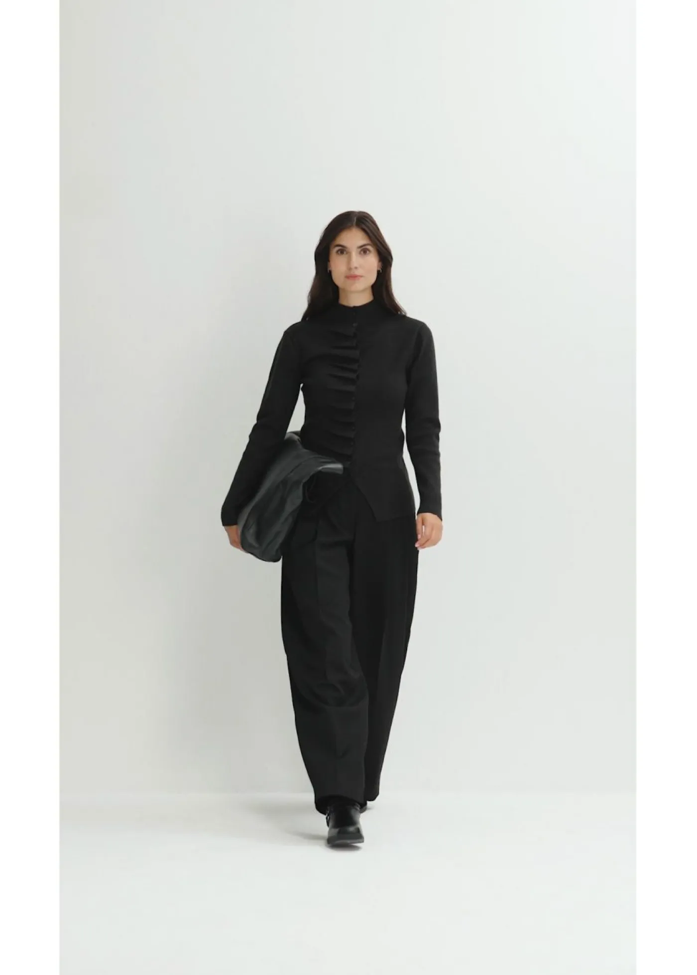 bonprix bonprix Chaqueta de punto fino de mezcla de viscosa suave Antracita jaspeado Outlet