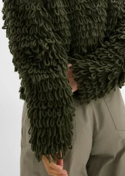 bonprix bonprix Chaqueta de punto grueso oliva profundo New
