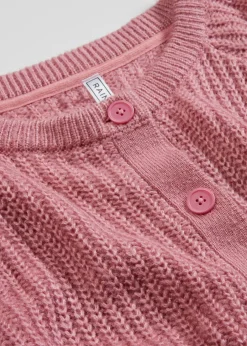 bonprix RAINBOW Chaqueta de punto grueso Rosa frambuesa Hot