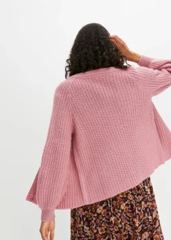 bonprix RAINBOW Chaqueta de punto grueso Rosa frambuesa Hot