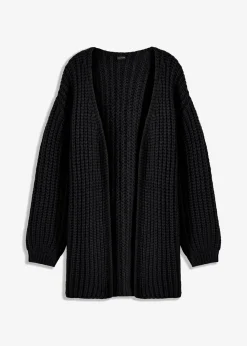 bonprix bonprix Chaqueta de punto grueso Negro Sale