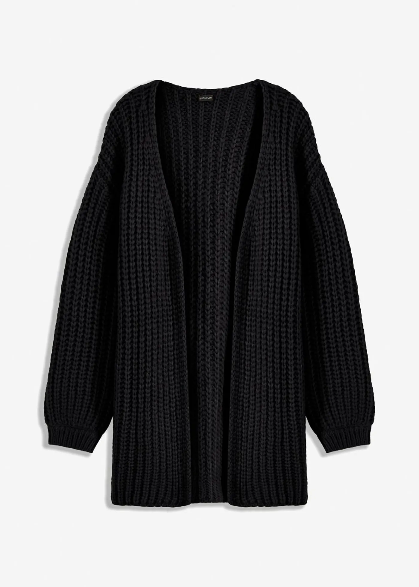 bonprix bonprix Chaqueta de punto grueso Negro Sale