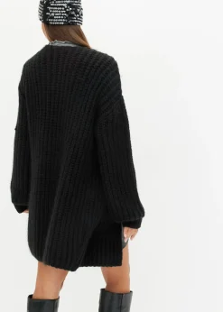 bonprix bonprix Chaqueta de punto grueso Negro Sale