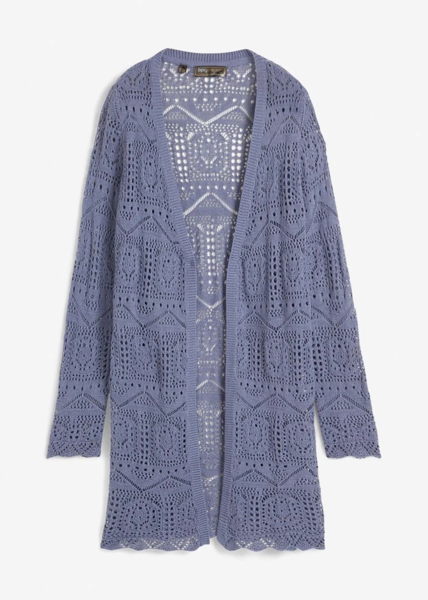bonprix bonprix Chaqueta de punto larga Azul oscuro Discount