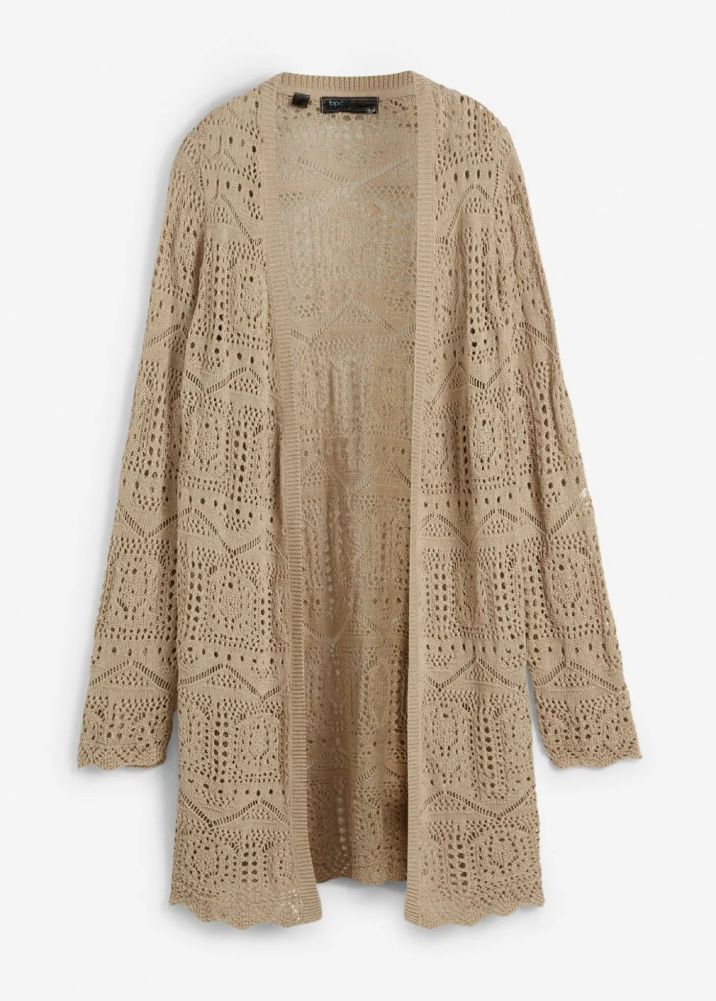 bonprix bonprix Chaqueta de punto larga Beige