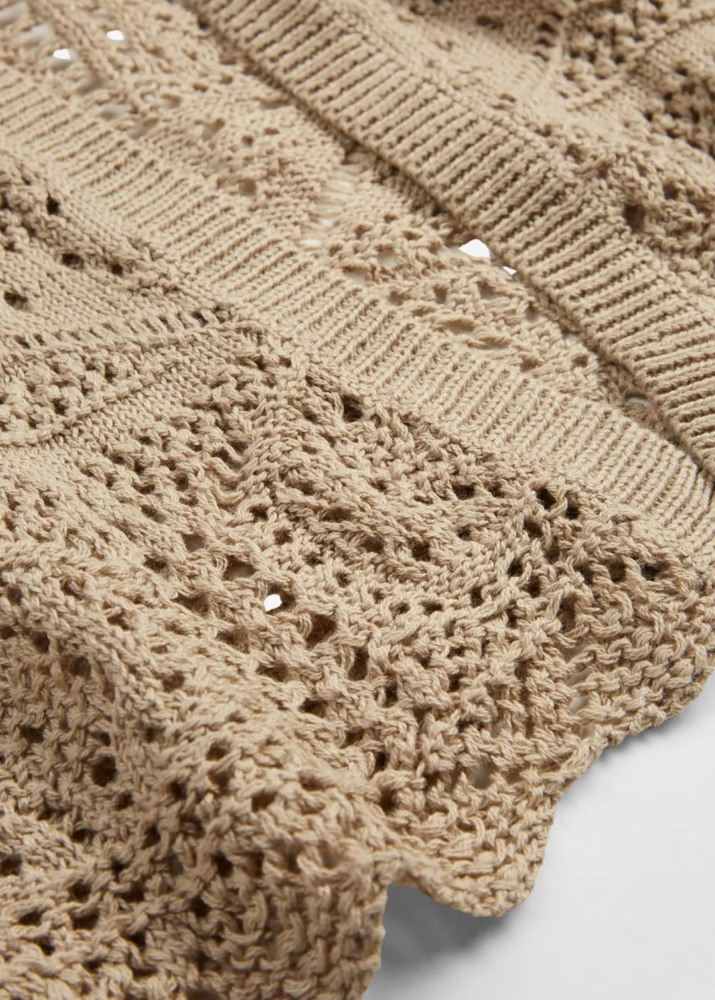 bonprix bonprix Chaqueta de punto larga Beige