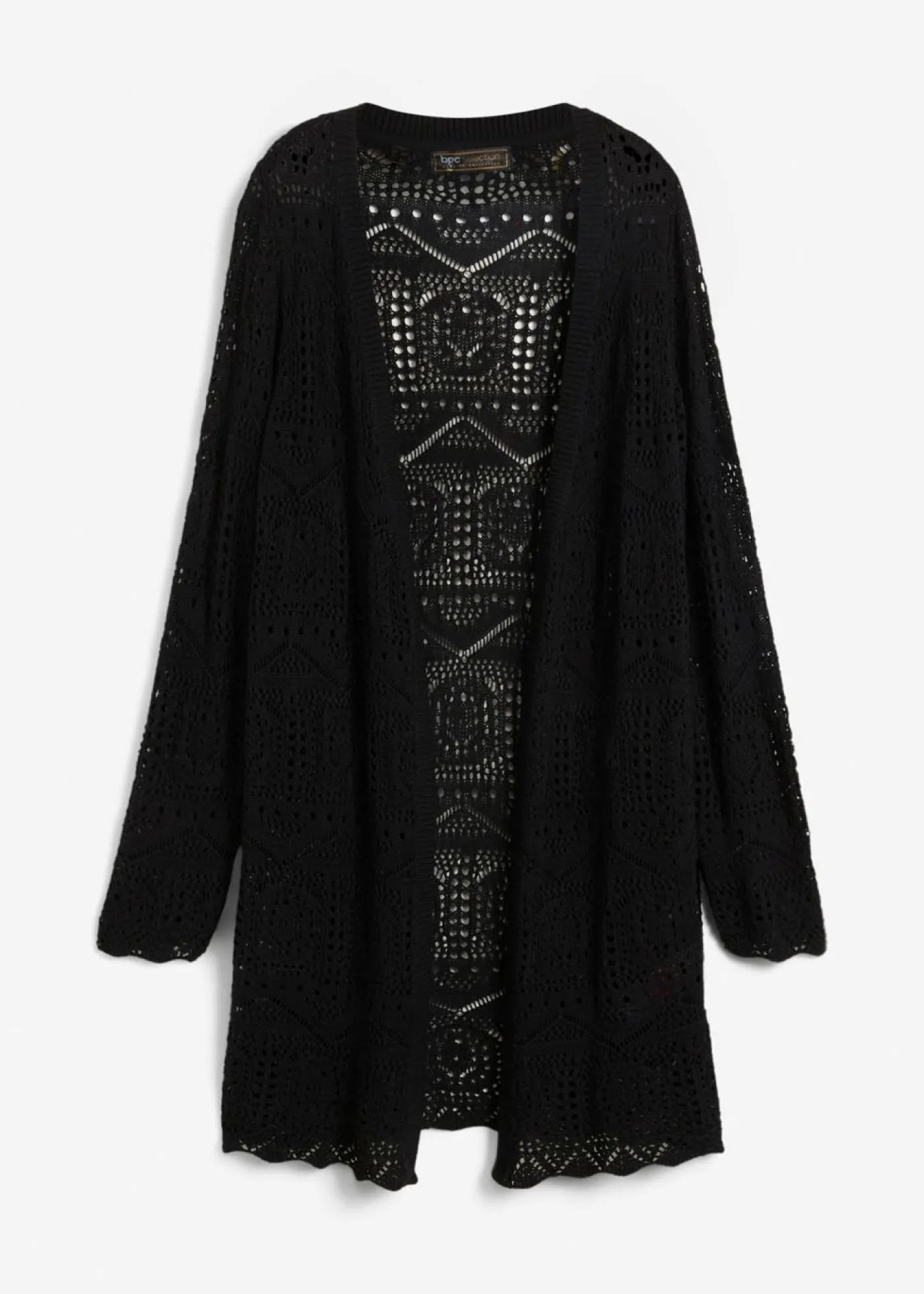 bonprix bonprix Chaqueta de punto larga Negro New