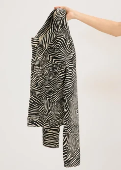 bonprix bonprix Chaqueta de sarga Arena-negro con estampado de cebra Best
