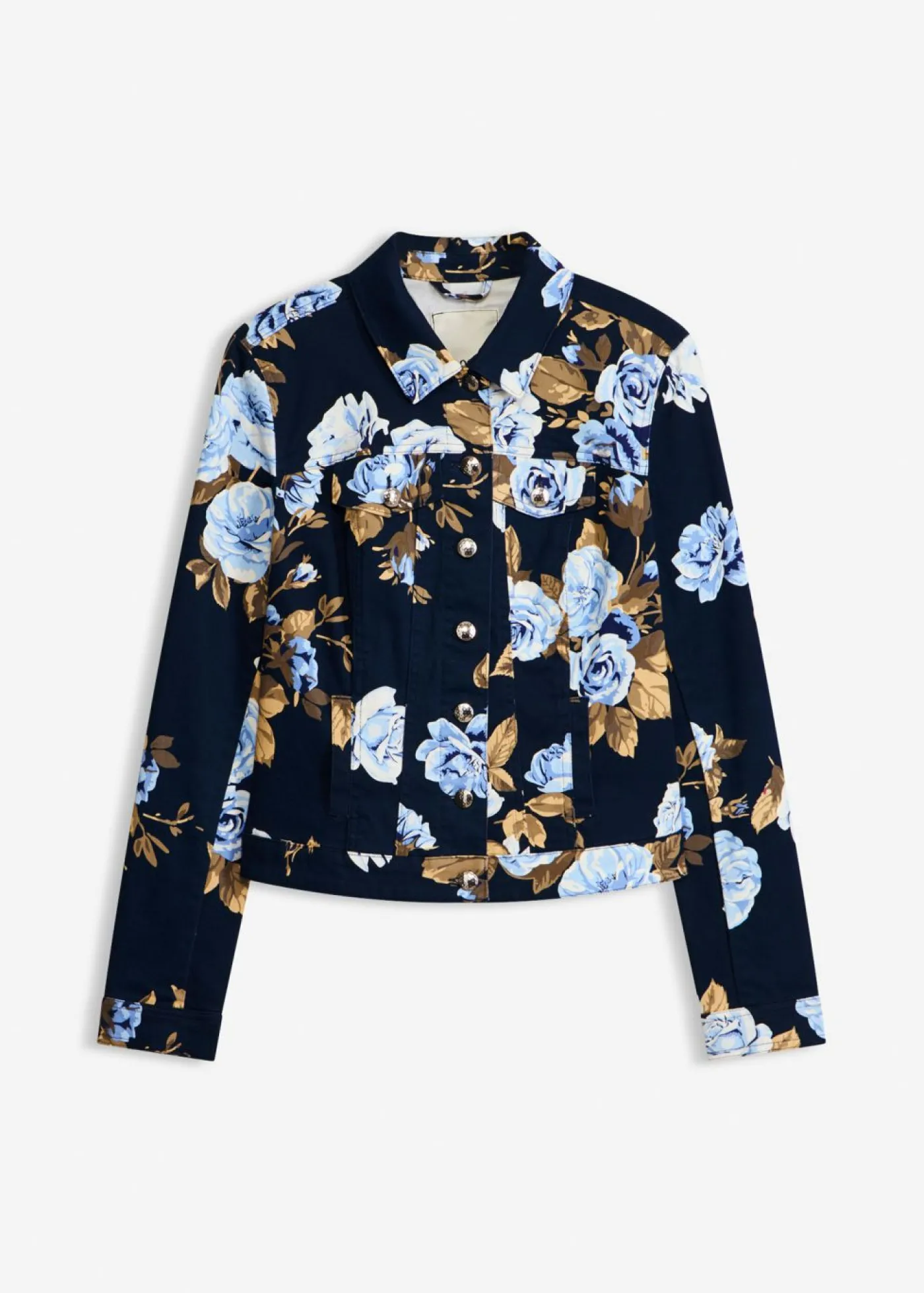 bonprix bonprix Chaqueta de sarga de algodón azul marino-azul-azul New
