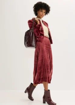 bonprix bonprix Chaqueta de terciopelo Rojo rubí Hot