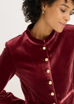 bonprix bonprix Chaqueta de terciopelo Rojo rubí Hot