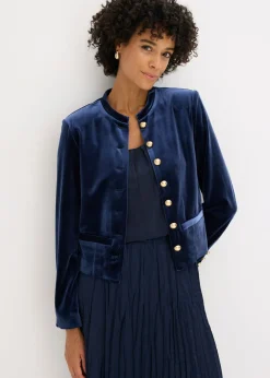 bonprix bonprix Chaqueta de terciopelo Azul marino Best