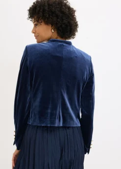 bonprix bonprix Chaqueta de terciopelo Azul marino Best