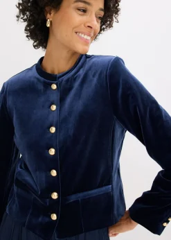 bonprix bonprix Chaqueta de terciopelo Azul marino Best