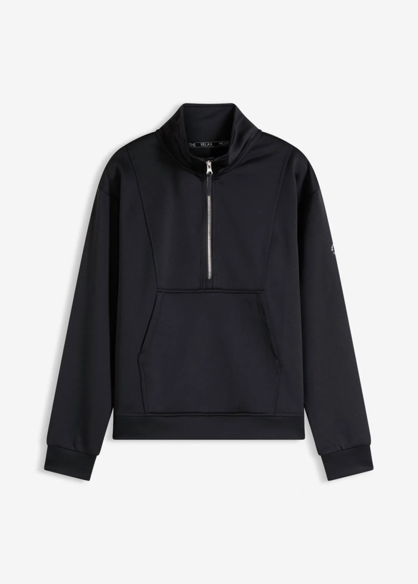 bonprix bonprix Chaqueta deportiva con cuello alto Negro Hot