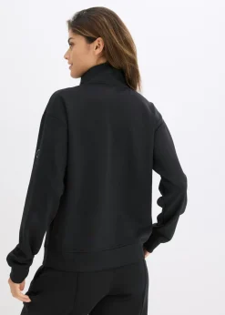 bonprix bonprix Chaqueta deportiva con cuello alto Negro Hot