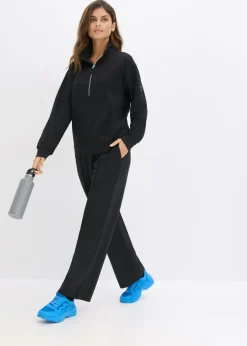 bonprix bonprix Chaqueta deportiva con cuello alto Negro Hot