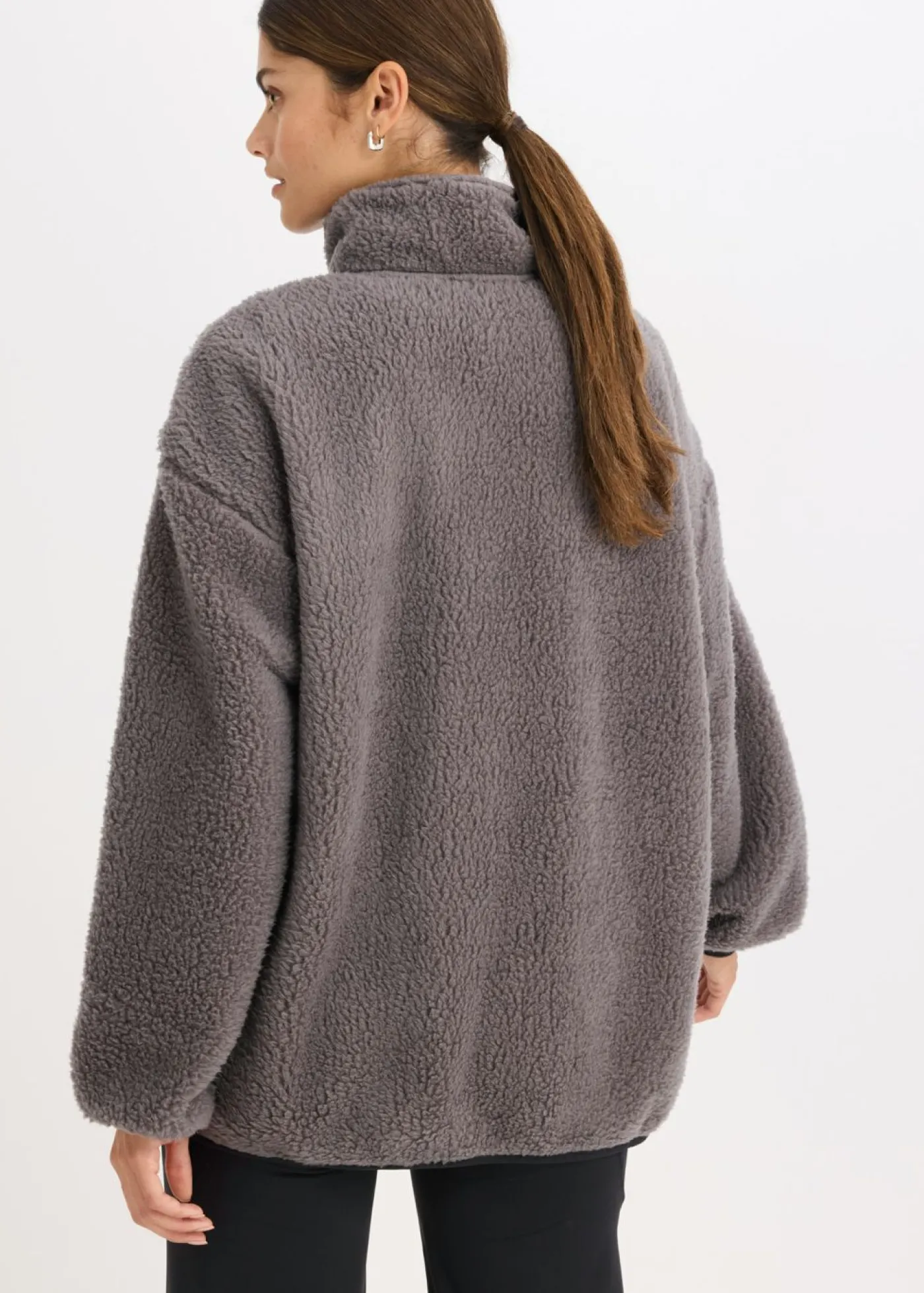 bonprix bonprix Chaqueta deportiva funcional con corte holgado Pizarra + negro Discount