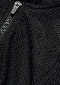 bonprix bonprix Chaqueta deportiva transparente de malla con corte holgado Negro
