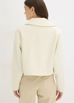 bonprix bonprix Chaqueta forrada oversize Blanco lana Sale