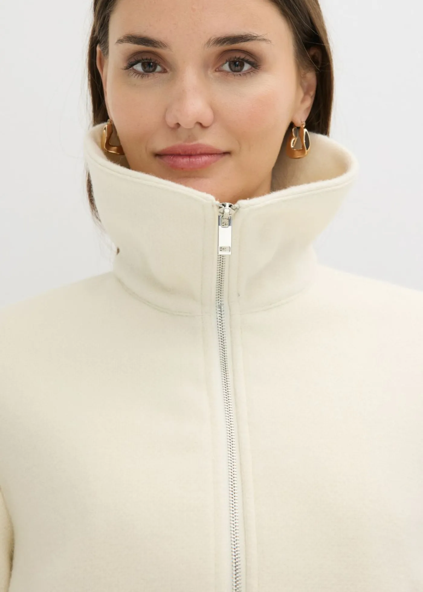 bonprix bonprix Chaqueta forrada oversize Blanco lana Sale