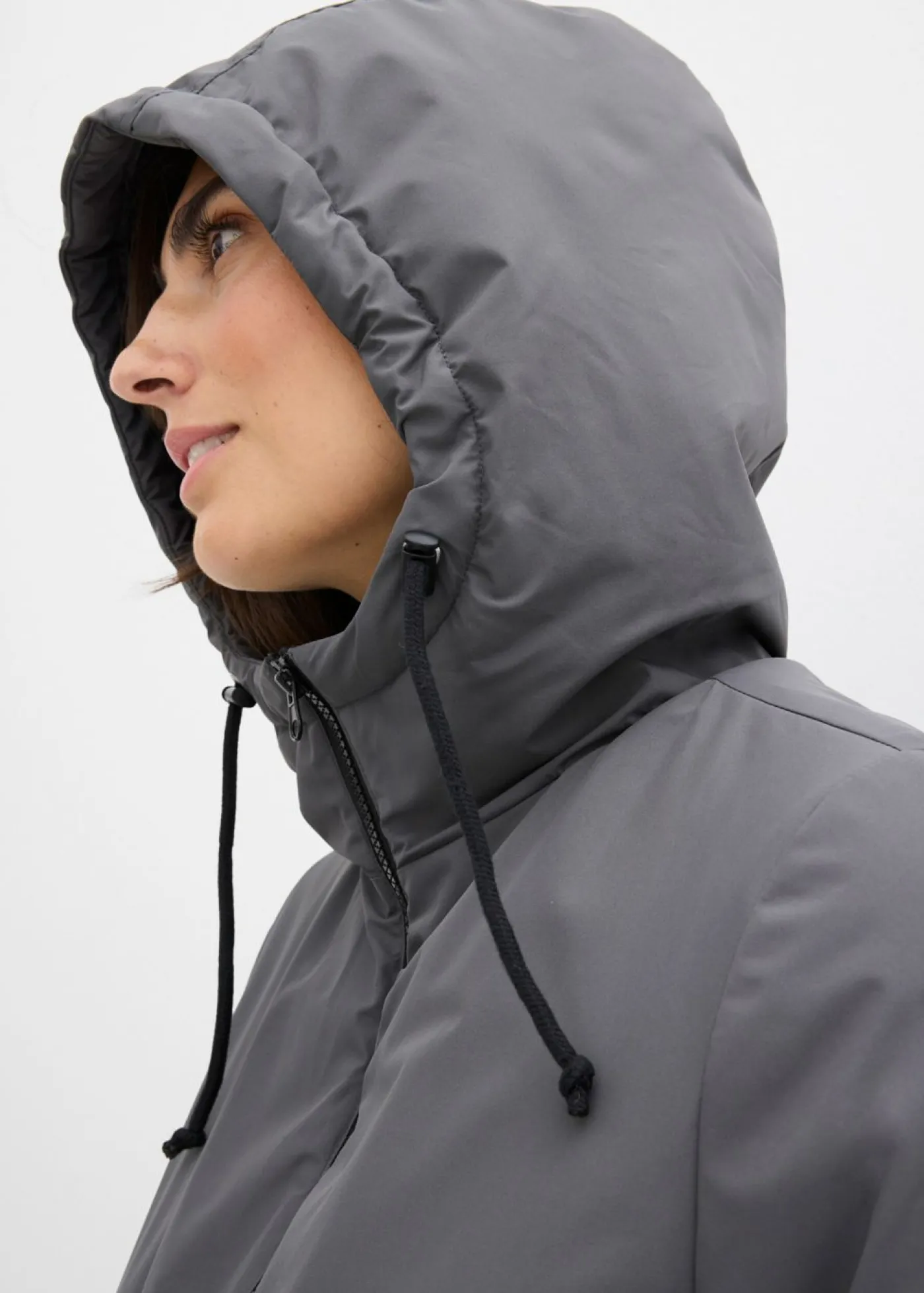 bonprix bonprix Chaqueta forrada para durante y después del embarazo gris oscuro-negro Best