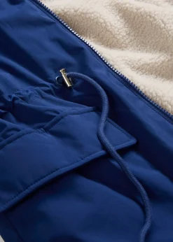 bonprix bonprix Chaqueta forrada para durante y después del embarazo azul marino profundo-gris piedra-plata Best