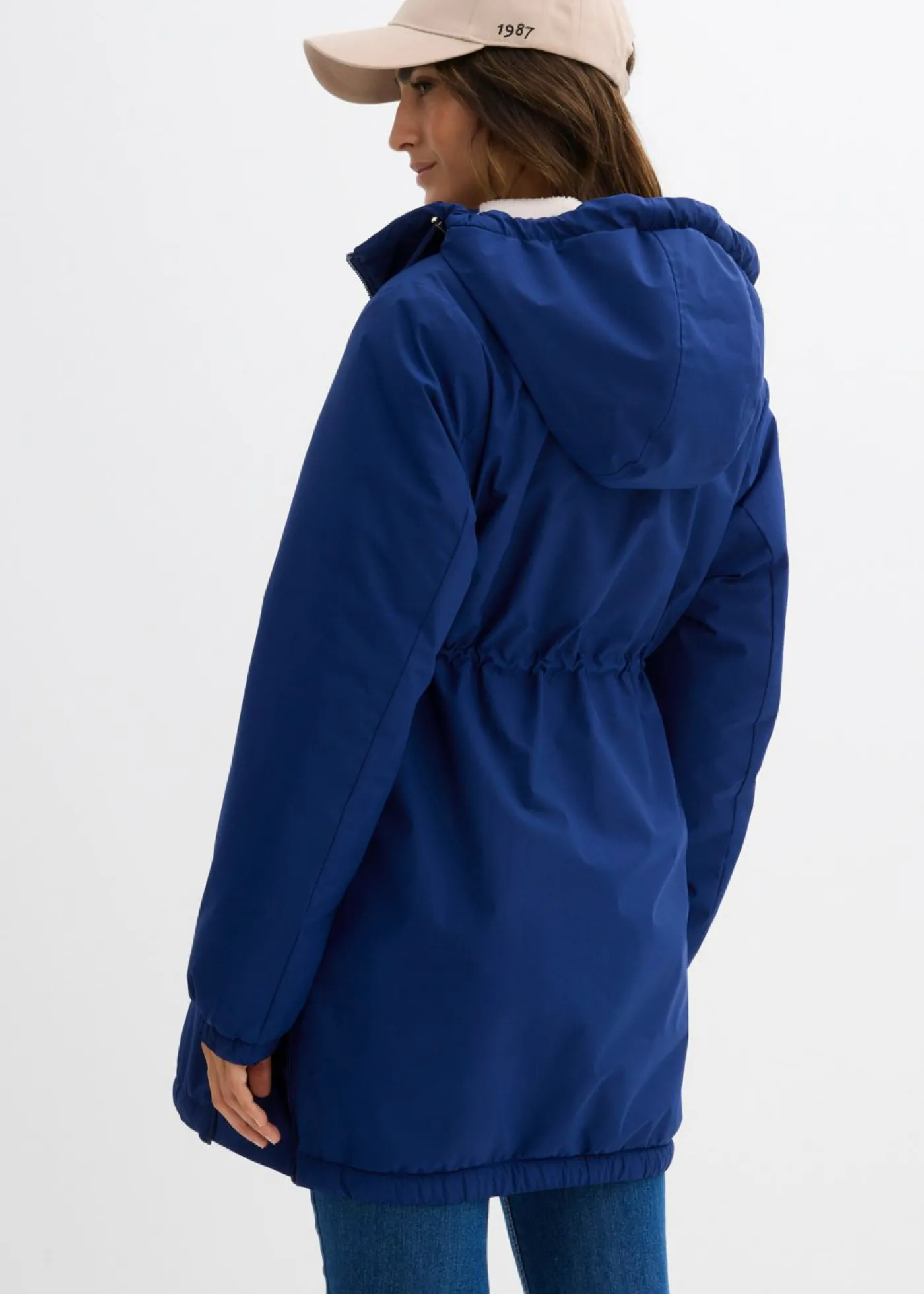 bonprix bonprix Chaqueta forrada para durante y después del embarazo azul marino profundo-gris piedra-plata Best