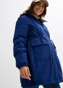 bonprix bonprix Chaqueta forrada para durante y después del embarazo azul marino profundo-gris piedra-plata Best