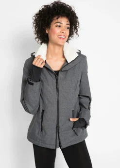 bonprix bonprix Chaqueta funcional con forro polar pizarra moteado Hot