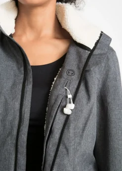 bonprix bonprix Chaqueta funcional con forro polar pizarra moteado Hot