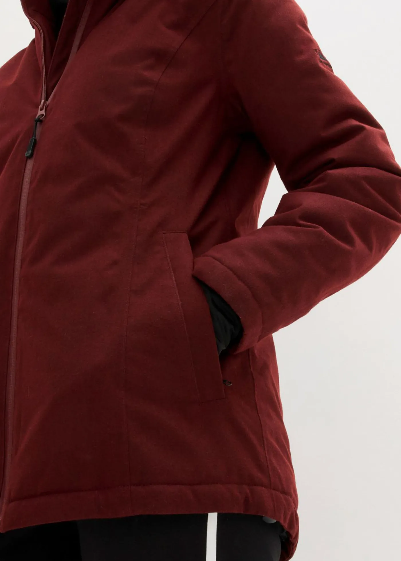 bonprix bonprix Chaqueta funcional, impermeable, efecto 2 en 1 rojo castaño Discount