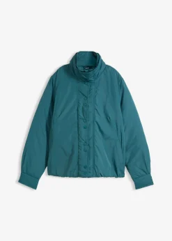 bonprix bonprix Chaqueta funcional impermeable con aspecto 2 en 1 verde pimiento Discount