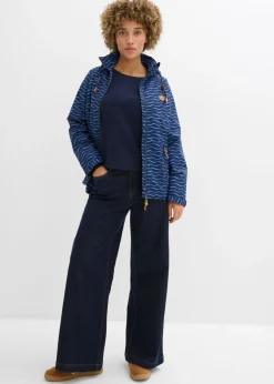 bonprix bonprix Chaqueta funcional impermeable Azul marino/azul provenzal con estampado gráfico Hot