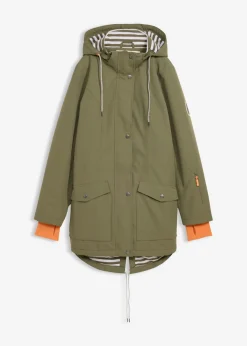 bonprix bonprix Chaqueta funcional impermeable de entretiempo Verde oliva Hot