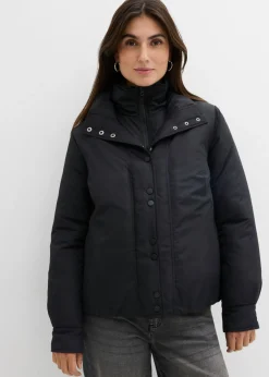 bonprix bonprix Chaqueta funcional impermeable con aspecto 2 en 1 Negro Outlet