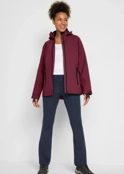 bonprix bonprix Chaqueta funcional impermeable con detalles reflectantes rojo avellana Outlet