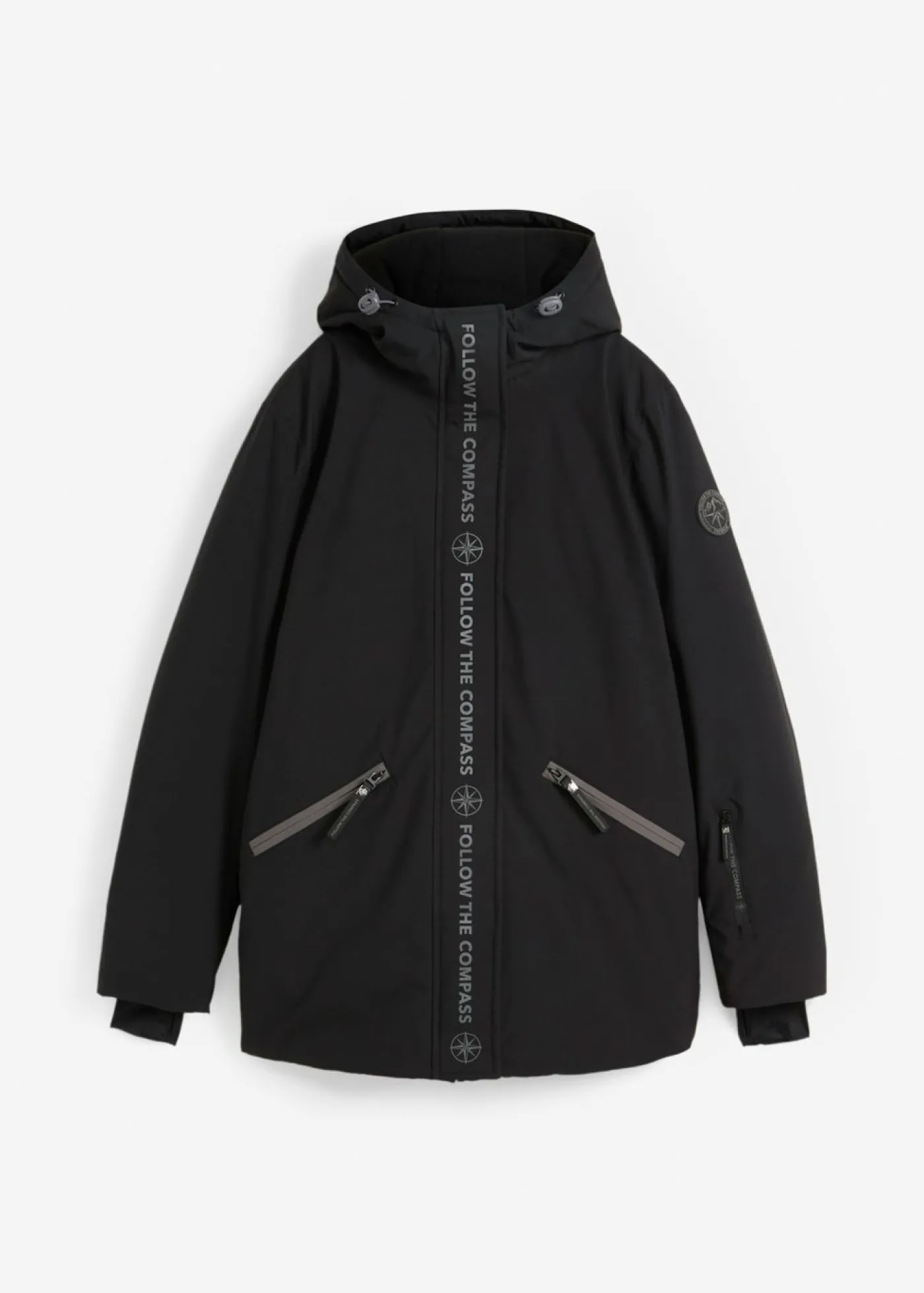 bonprix bonprix Chaqueta funcional impermeable de esquí Negro Discount