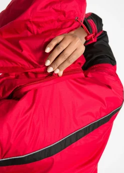 bonprix bonprix Chaqueta funcional impermeable Rojo-negro Hot