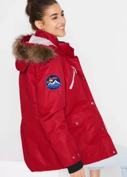 bonprix bonprix Chaqueta funcional impermeable Rojo oscuro Hot