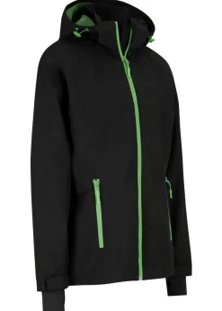 bonprix bonprix Chaqueta funcional impermeable con detalles reflectantes Negro New