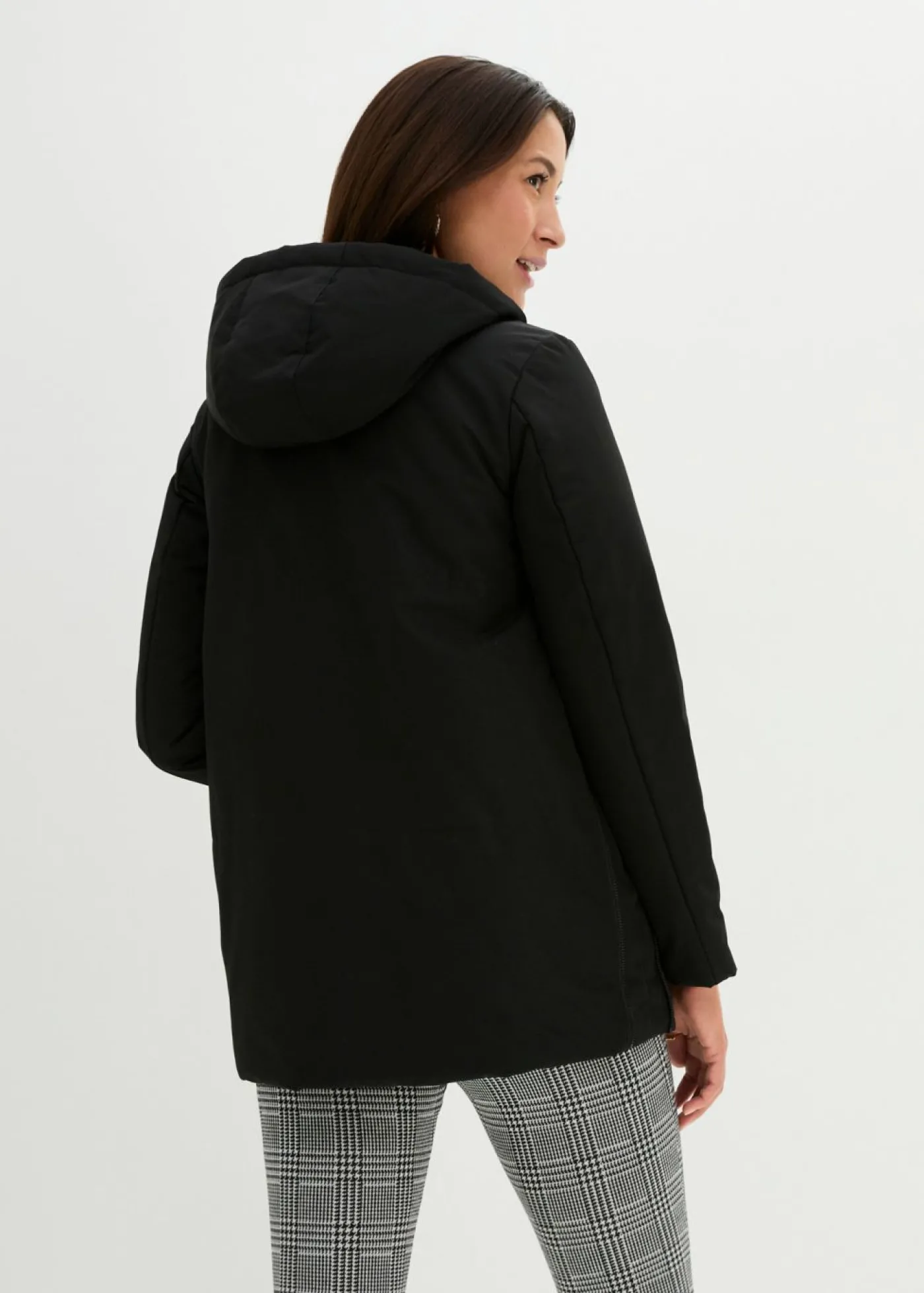 bonprix bonprix Chaqueta funcional premamá, 3 en 1, ligeramente guateada y con función de porteo Negro Discount